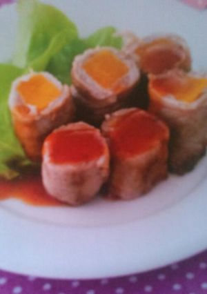 豚肉のかぼちゃロール-レシピのメイン写真