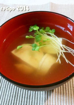 ゆず豆腐の吸い物-レシピのメイン写真