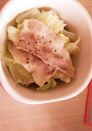 キャベツと豚バラ肉の酒蒸し-レシピのメイン写真