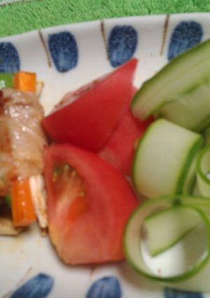 豚肉のえのきと緑黄色野菜巻き-レシピのメイン写真
