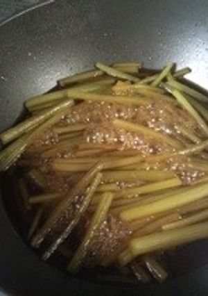 フライパンで作るふきの煮物-レシピのメイン写真