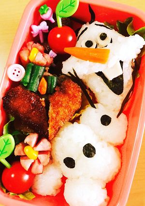 オラフのキャラ弁（卵、乳不使用）-レシピのメイン写真