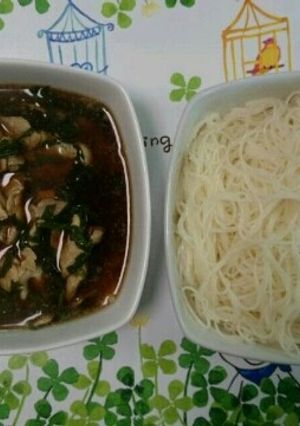 冷アツ！豚しそそうめん-レシピのメイン写真