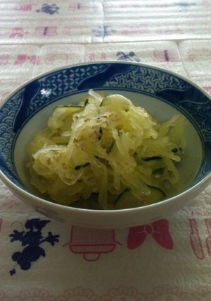 そうめん南瓜とズッキーニの酢の物-レシピのメイン写真