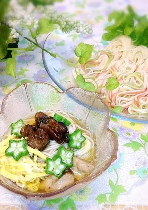 Wチキン素麺-レシピのメイン写真