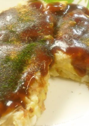 ふわとろお好み焼き（豚ひき肉入り）-レシピのメイン写真