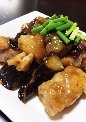 茄子と鶏肉の甘酢炒め-レシピのメイン写真