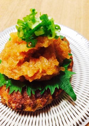 和風根菜ハンバーグ~筑前煮リメイクにも~-レシピのメイン写真