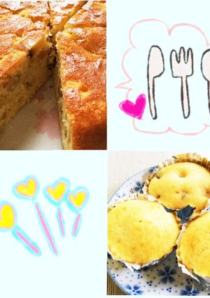 HMと炊飯器で簡単さつまいもケーキ！-レシピのメイン写真