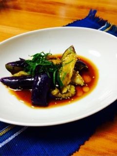 レンジde 2分!秋なすの煮浸し-レシピのメイン写真
