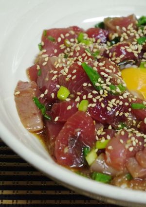 居酒屋ご飯☆かつおユッケ♪-レシピのメイン写真