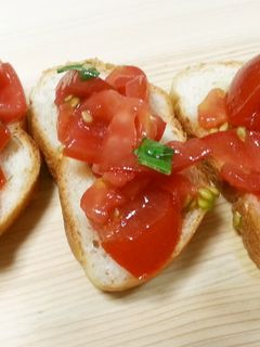 完熟トマトのブルスケッタ-レシピのメイン写真