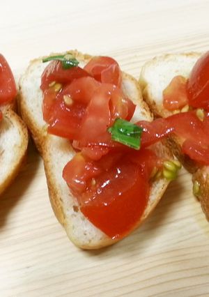 完熟トマトのブルスケッタ-レシピのメイン写真