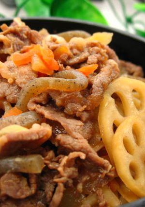 スタミナ満点！きんぴら牛丼-レシピのメイン写真