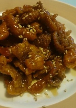 【油いらず】鶏皮甘辛揚げ-レシピのメイン写真