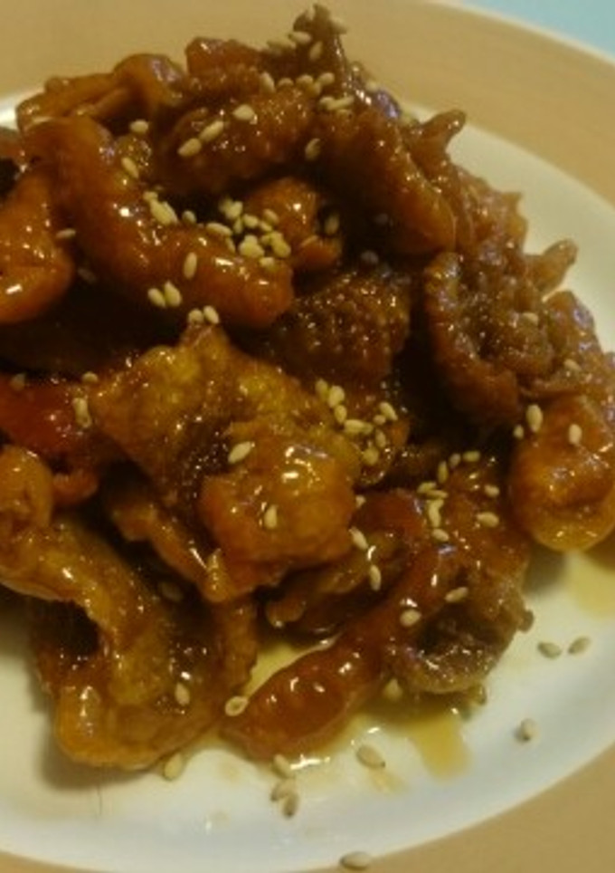 【油いらず】鶏皮甘辛揚げ-レシピのメイン写真