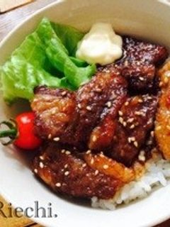 焼肉のタレ+1でマンネリバイバイ*焼肉丼-レシピのメイン写真