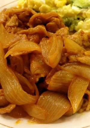 ご飯が進む☆豚肉のカレーチャップ(炒り豚-レシピのメイン写真
