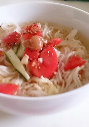 暑い夏に！塩レモン素麺-レシピのメイン写真