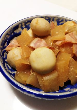 さといもと大根とベーコンの味噌煮-レシピのメイン写真