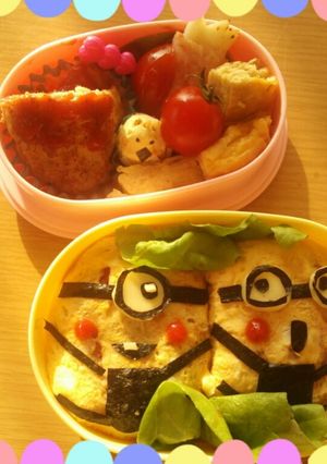 キャラ弁 ミニオン-レシピのメイン写真