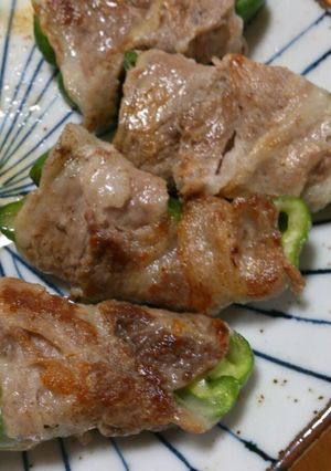 チーズinピーマン肉巻き-レシピのメイン写真