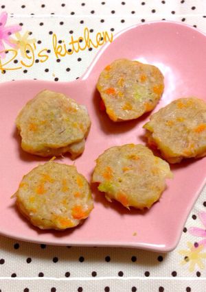 離乳食♡お刺身とお豆腐でお魚ハンバーグ-レシピのメイン写真