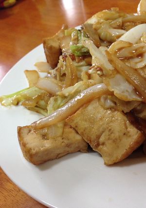 厚揚げのオイスター味噌炒め-レシピのメイン写真