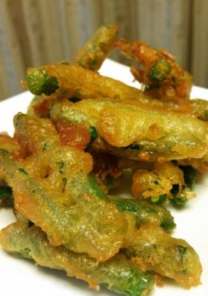 インゲンのみそ天-レシピのメイン写真