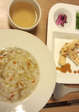 へしことあおさの中華粥-レシピのメイン写真