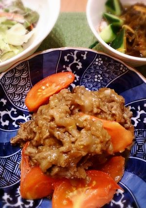牛肉とトマトのオイスターソース中華炒め-レシピのメイン写真