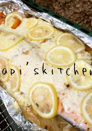 ★豪快に行こうぜ!サーモンのハーブ焼き★-レシピのメイン写真