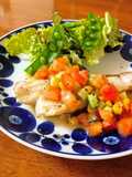 鱈・白身魚のムニエル☆塩レモン野菜ソース