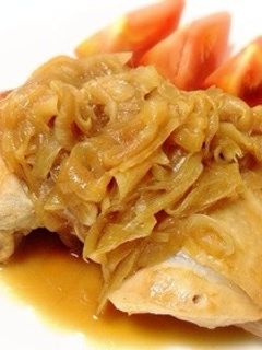 鶏モモ肉の玉ねぎソース焼き-レシピのメイン写真