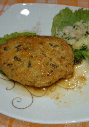 鶏肉のふわふわハンバーグ-レシピのメイン写真