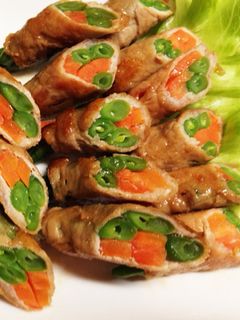 簡単♪いんげん人参の肉巻き-レシピのメイン写真