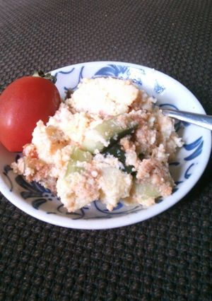 なすのミートソースおからポテサラ-レシピのメイン写真