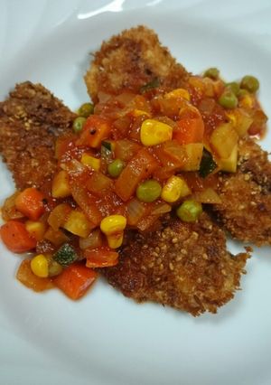 ピリ辛☆鯵フライ　トマトチリソース-レシピのメイン写真