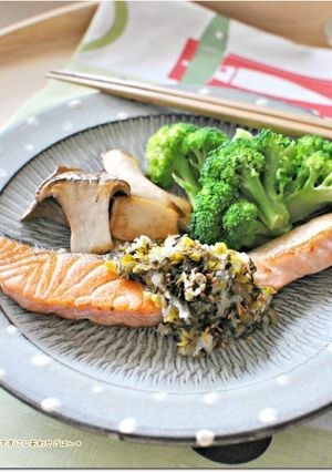 サーモンステーキ 高菜おろしソース-レシピのメイン写真