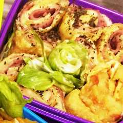รูปของ お弁当☆洋風油揚げのまきまき♡
