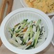 お茶漬け海苔で簡単♪胡瓜と山芋の和え物