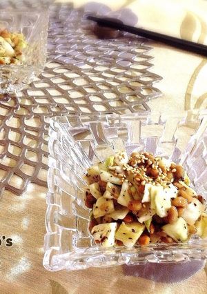 W菌イソフラボン♡ゆかり味噌キャベツ納豆-レシピのメイン写真