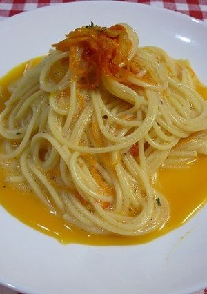 冷製！キャロットマトカルボナーラ♪-レシピのメイン写真