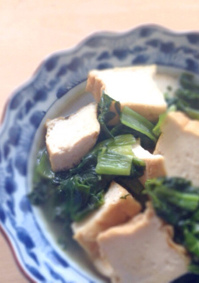 厚揚げと小松菜の煮物-レシピのメイン写真