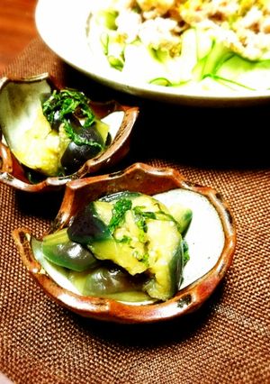 甘くない＊簡単茄子の煮浸し＊大葉風味-レシピのメイン写真