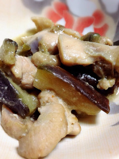 簡単おいしい♪鶏肉とナスのとろとろ味噌煮-レシピのメイン写真
