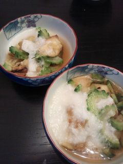 焼きナスとゴーヤのおひたし♪-レシピのメイン写真