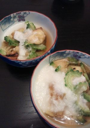 焼きナスとゴーヤのおひたし♪-レシピのメイン写真