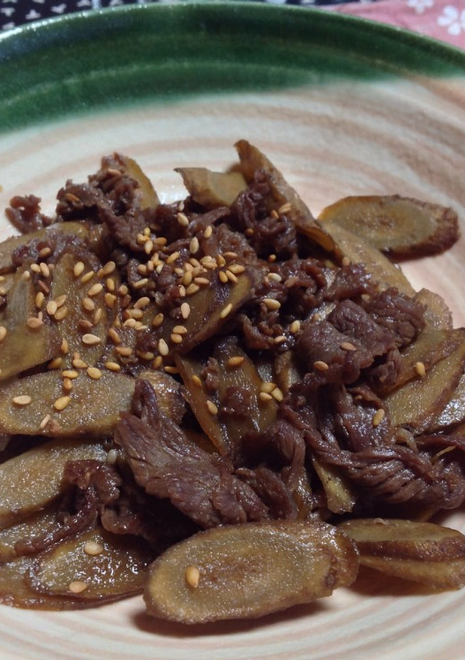 便秘解消☆牛肉とごぼうの炒り煮-レシピのメイン写真