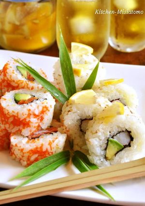 塩レモン酢飯のカリフォルニアロール☆-レシピのメイン写真